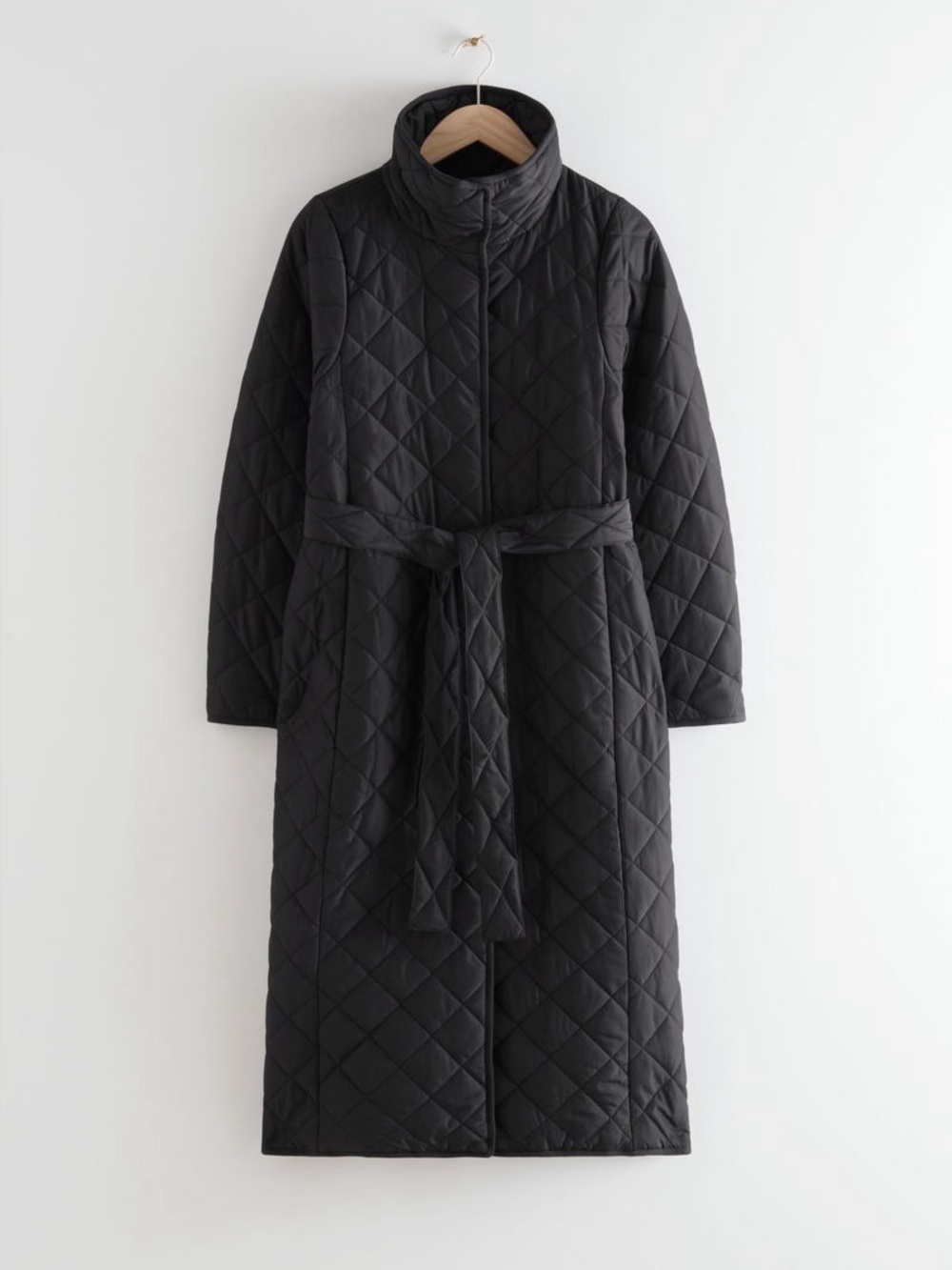 & Other Stories Belted Quilted Coat